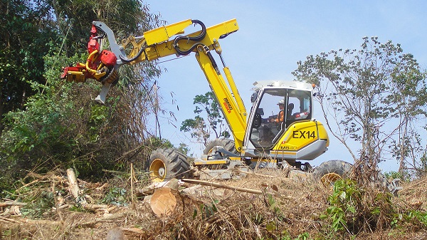 大型挖掘機伐木機