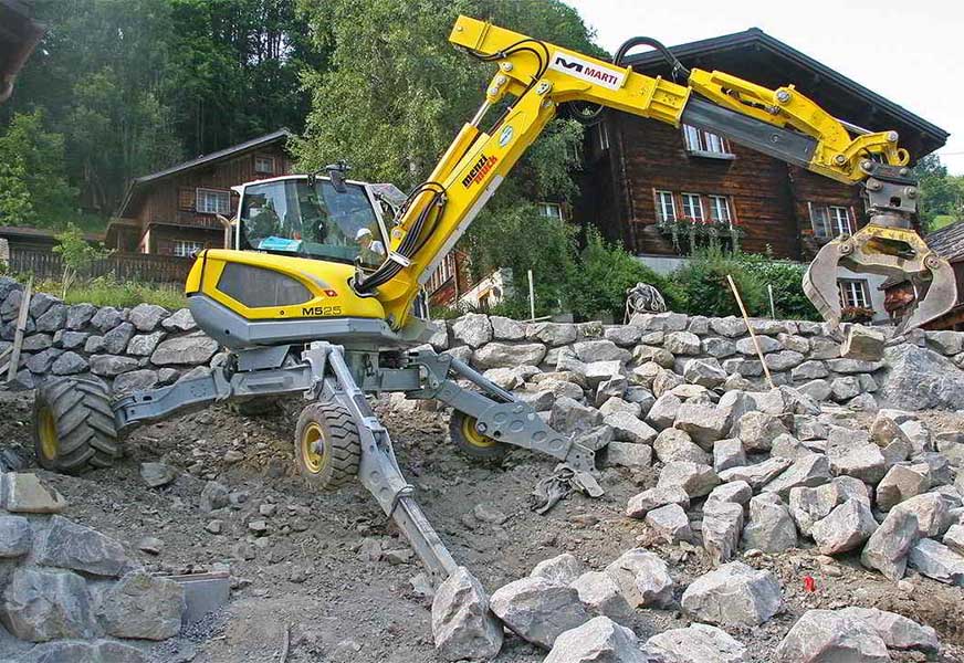 全地形挖掘機的應用